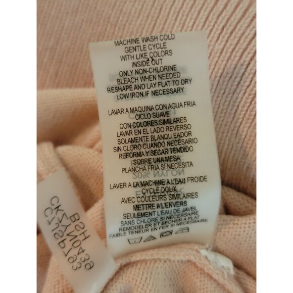 Calvin Klein Womens Pink Ruffle Sleeve Pullover Sweater M - Picture 7 of 7